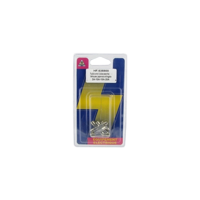 BLISTER DE 6 FUSIBLES VERRE BLISTER DE 6 FUSIBLES VERRE