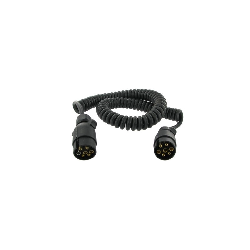 RALLONGE 7 PÔLES SPIRALEE 7 CONDUCTEURS 5M M-M (PLASTIQUE) RALLONGE 7 PÔLES SPIRALEE 7 CONDUCTEURS 5M M-M (PLASTIQUE)
