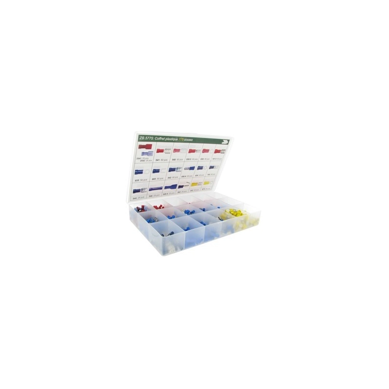 COFFRET (PLASTIQUE) DE 775 COSSES ISOLEES COFFRET (PLASTIQUE) DE 775 COSSES ISOLEES