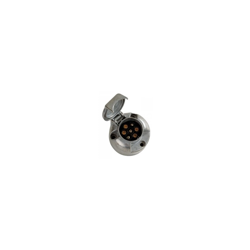 PRISE FEMELLE SOCLE 7 PÔLES 12V (12N) ALUMINIUM PRISE FEMELLE SOCLE 7 PÔLES 12V (12N) ALUMINIUM