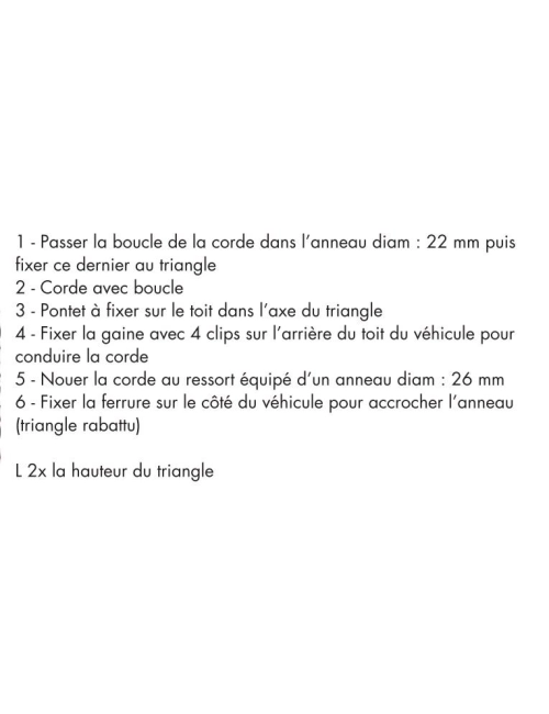 Kit de rabattement manuel