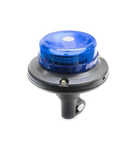 Gyrophare 12/24V LED Rotatif ULTRA PLAT- Magnétique Bleu - Labarriere SAS