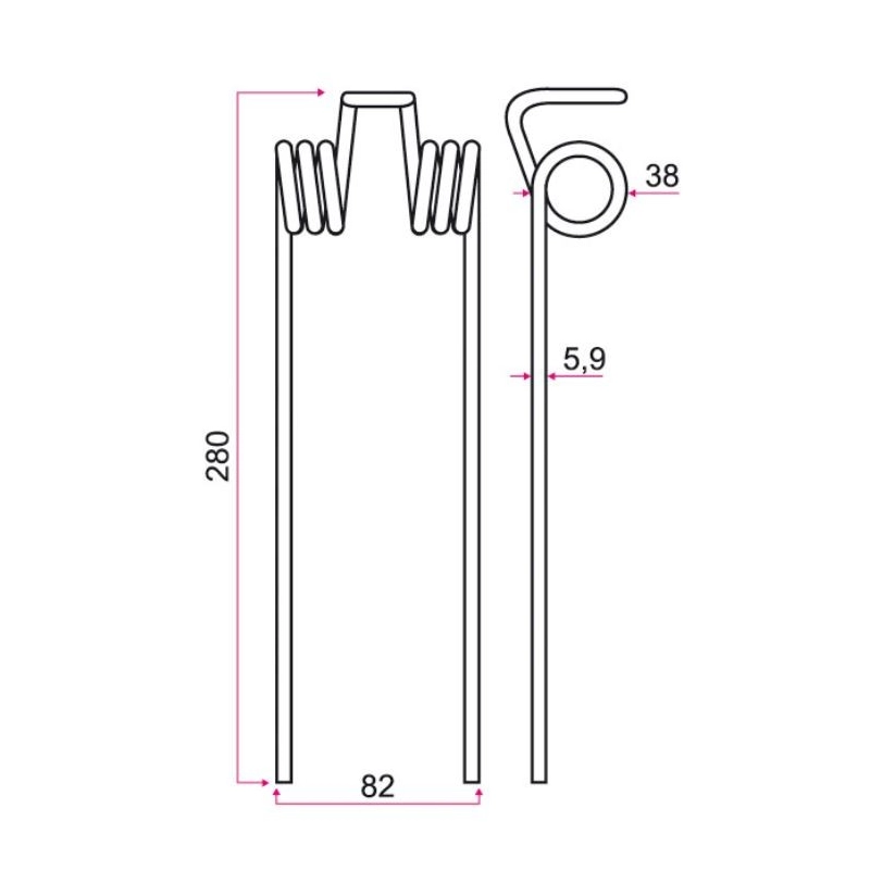 Dent rateau Adaptable IH 13553 GA