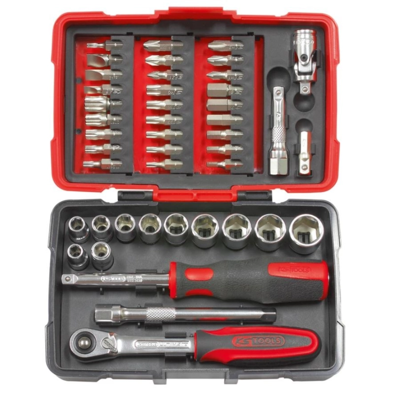 Coffret de douilles et accessoires ULTIMATE® 1/4'', 44 pièces Coffret de douilles et accessoires ULTIMATE® 1/4'', 44 pièces