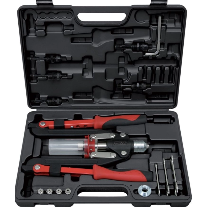 Coffret de pince à rivets et écrous aveugles (insert) - 2 bras pliants Coffret de pince à rivets et écrous aveugles (insert) - 2 bras pliants