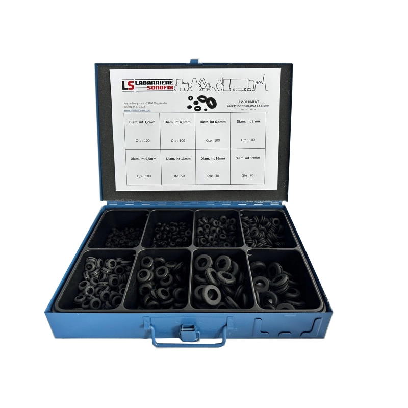 Coffret SONOFIX de 600 Passes Cloison caoutchouc Coffret SONOFIX de 600 Passes Cloison caoutchouc