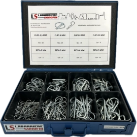 Coffret 120 Goupilles Beta de 2 à 5mm et Clips de 4.5 à 10mm